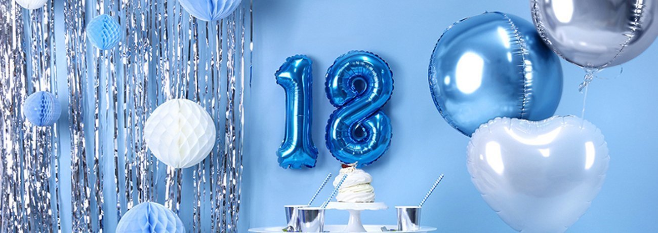 18th Birthday Party - Decorations, Tableware & Balloons!